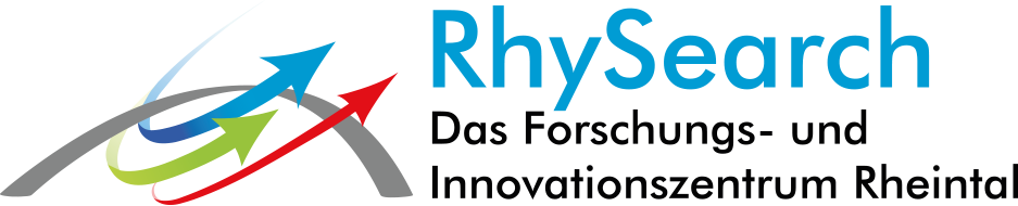 Logo des Forschungspartners RhySearch - Das Forschungs- und Innovationszentrum Rheintal.