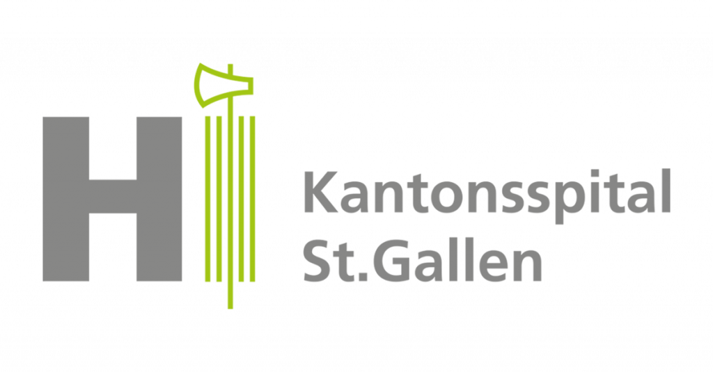 Logo des Forschungspartners Kantonsspital St.Gallen in grau.