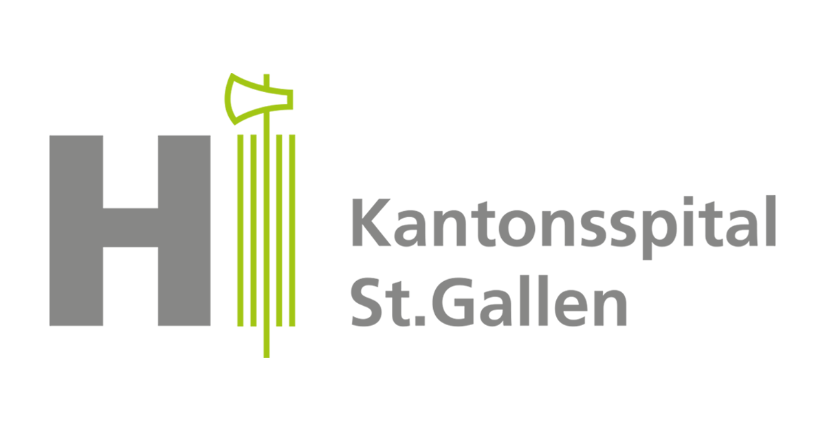 Logo des Forschungspartners Kantonsspital St.Gallen in grau.